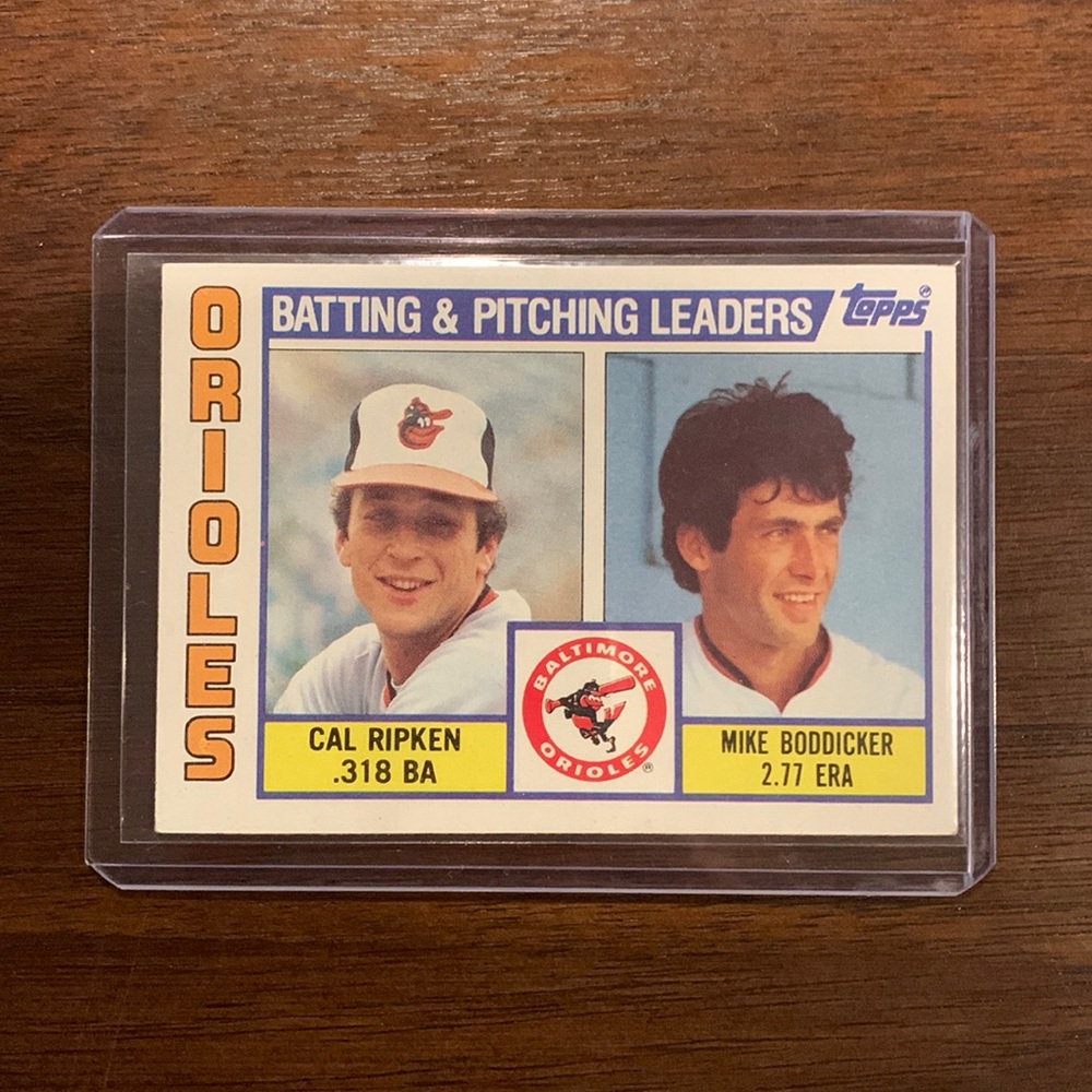 1984 Topps Orioles Team Leaders Card #426
